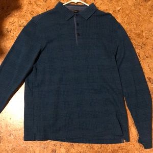 Bugatchi Men’s slim fit long sleeve polo